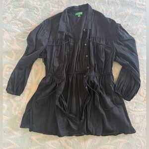 J.Crew black bathing suit cover-up